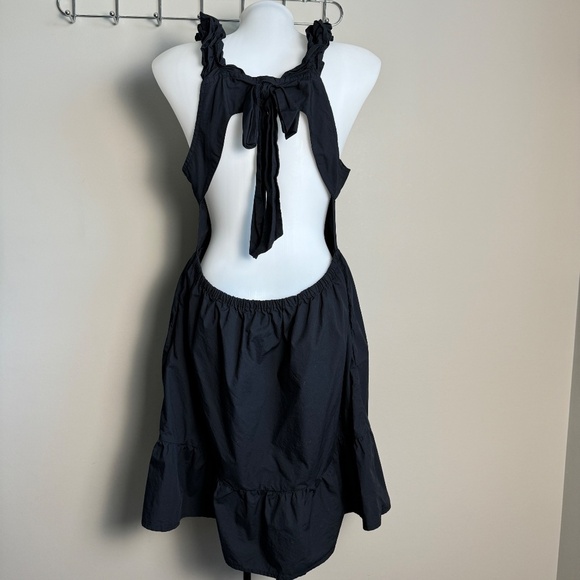Who What Wear Black‎ Sleeveless Backless Midi Shift Dress Size Large Summer - Picture 5 of 16